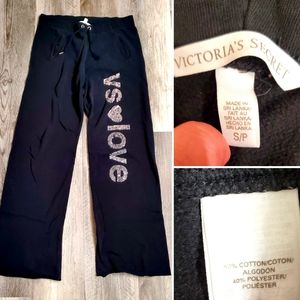 Vintage Victoria's Secret Wide Leg Sweatpants With Pockets